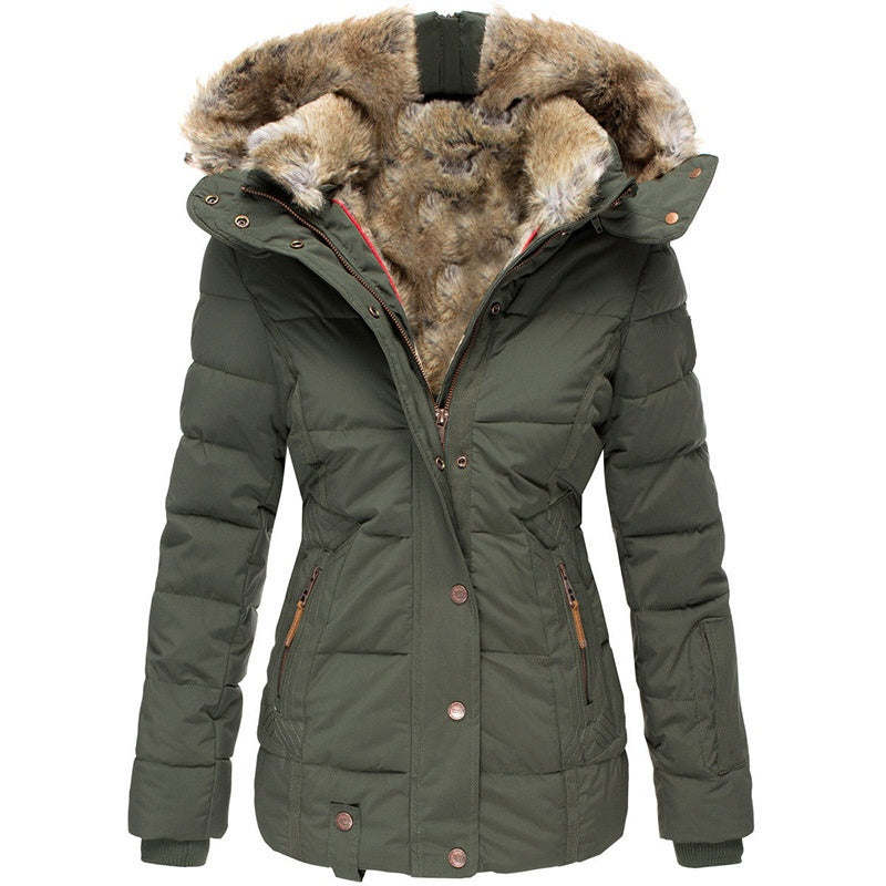 🧥 Women's Slim-Fit Hooded Padded Jacket ✨ – 50% OFF | Free Shipping 🚚 | 30-Day Money-Back Guarantee