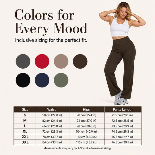 ❤️‍🔥Women's High-Waisted Wide-Leg Yoga Pants — High Elasticity & Wrinkle Resistant 👖