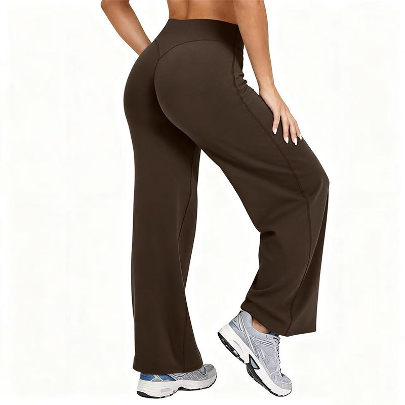 ❤️‍🔥Women's High-Waisted Wide-Leg Yoga Pants — High Elasticity & Wrinkle Resistant 👖