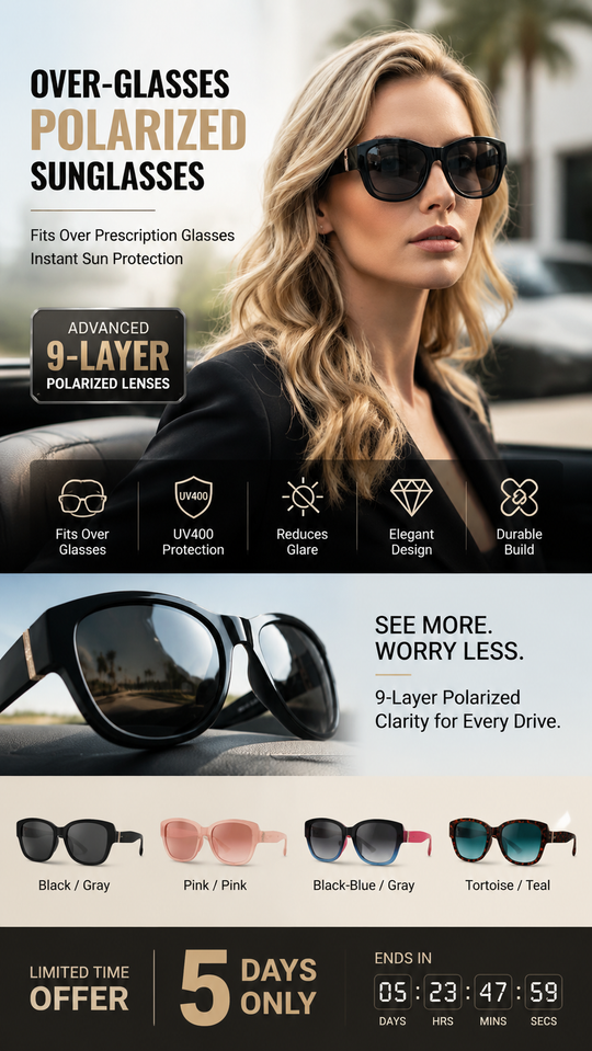 Large Sunglasses to Wear Over Glasses for Women