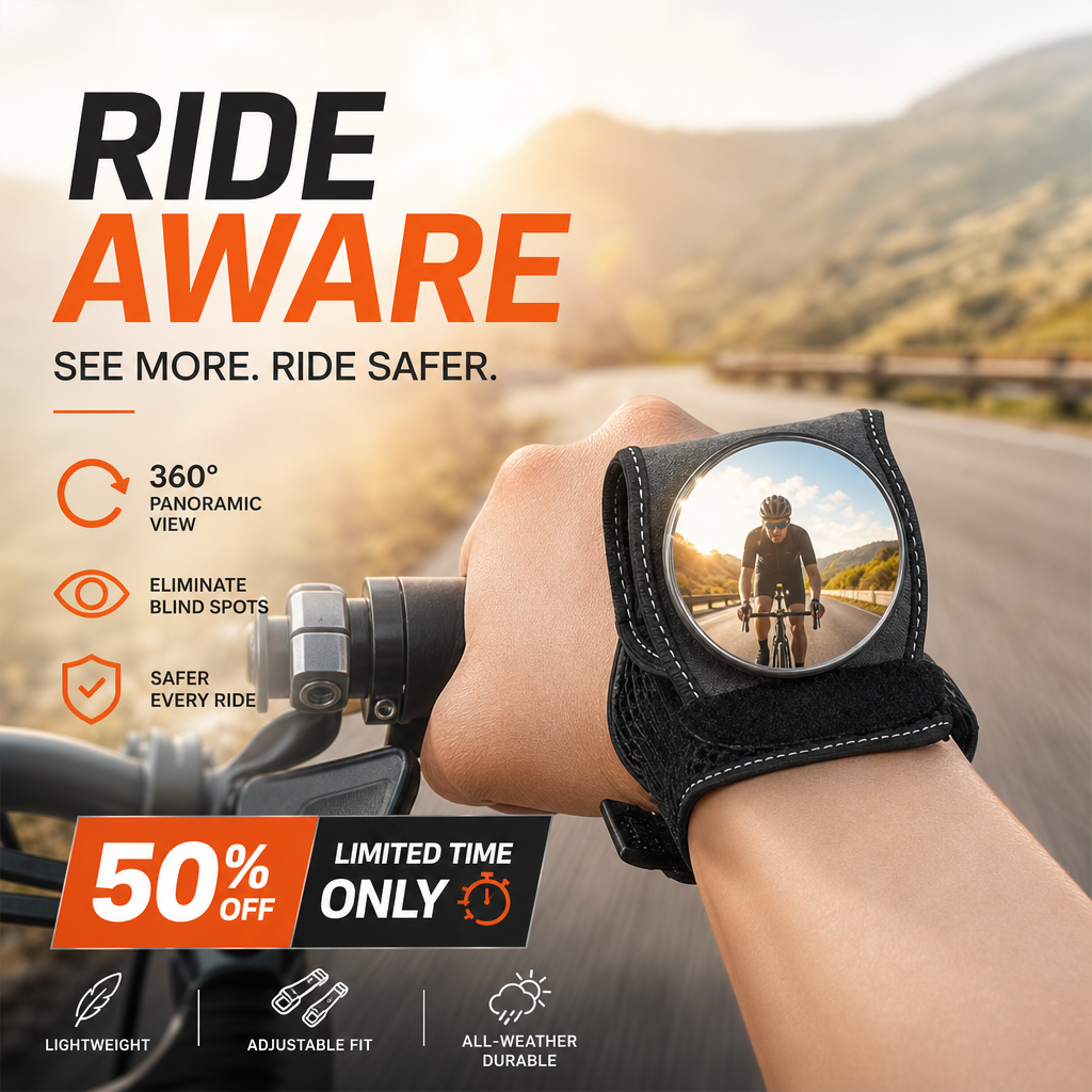 🔥Limited Time Promotion 50% OFF🔥Bicycle Wrist Safety Rear-View Mirror