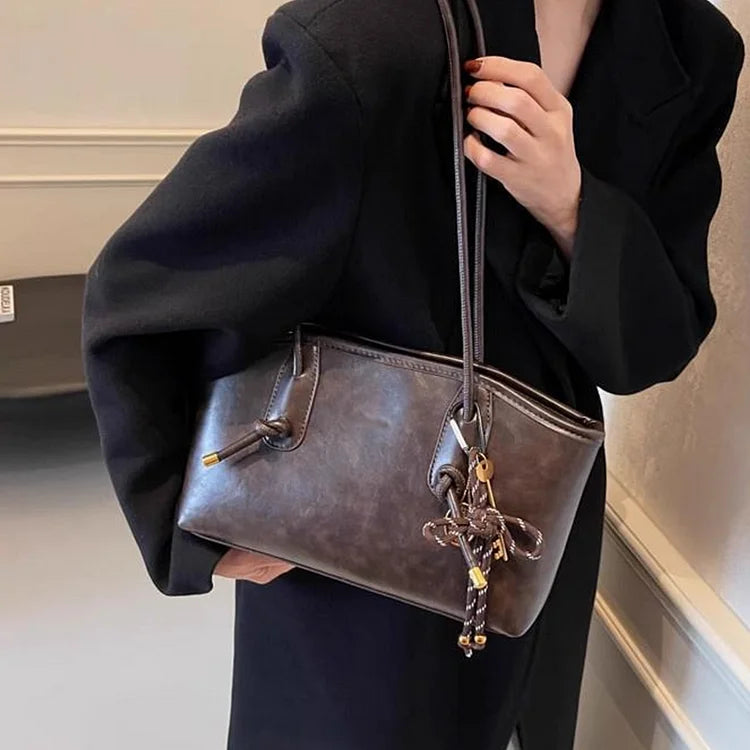 Women's Vintage PU Leather Shoulder Bag