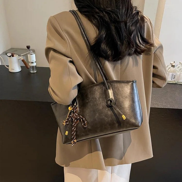 Women's Vintage PU Leather Shoulder Bag