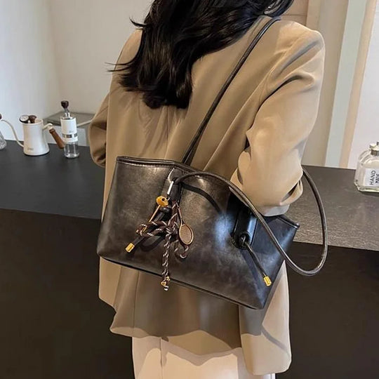 Women's Vintage PU Leather Shoulder Bag