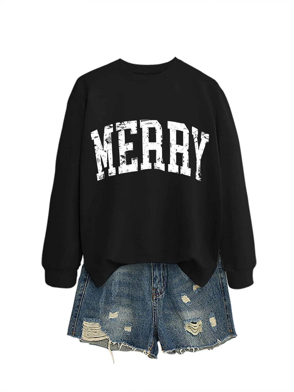 Retro Merry Sweatshirt, Merry Christmas Sweatshirt