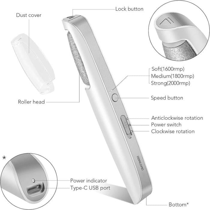 🔥Last Day Special Price £11.99!!💥🎁Portable Electric Feet Callus Remover