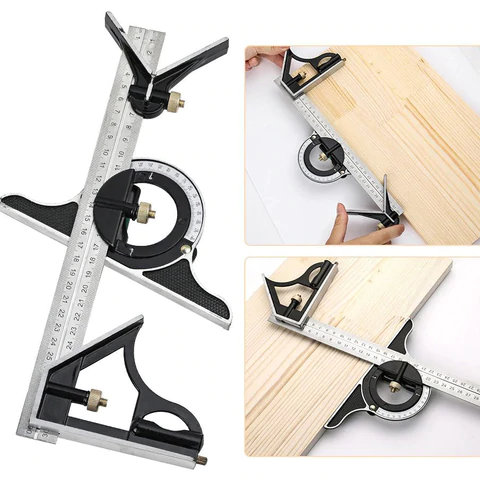 Multifunctional Combination of Movable Angle Ruler Set