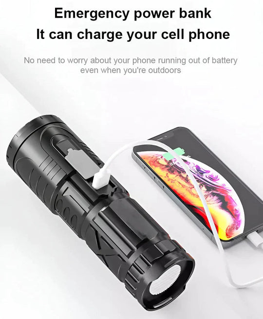 🔥Last Day Sale - 50% OFF🔥White Laser Telescopic Zoom Flashlight