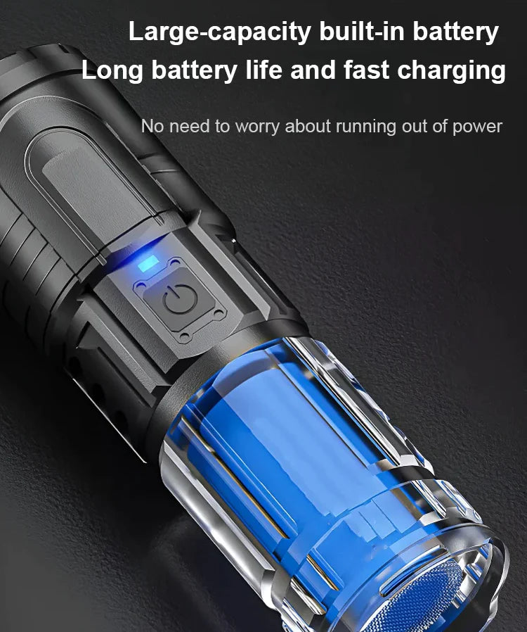 🔥Last Day Sale - 50% OFF🔥White Laser Telescopic Zoom Flashlight