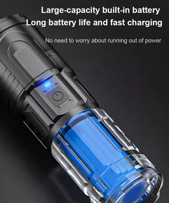 🔥Last Day Sale - 50% OFF🔥White Laser Telescopic Zoom Flashlight
